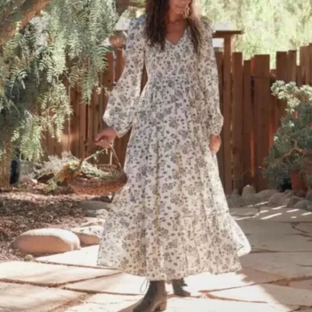 CHRISTY DAWN Aimee Dress in Navy Vine Floral XS/S